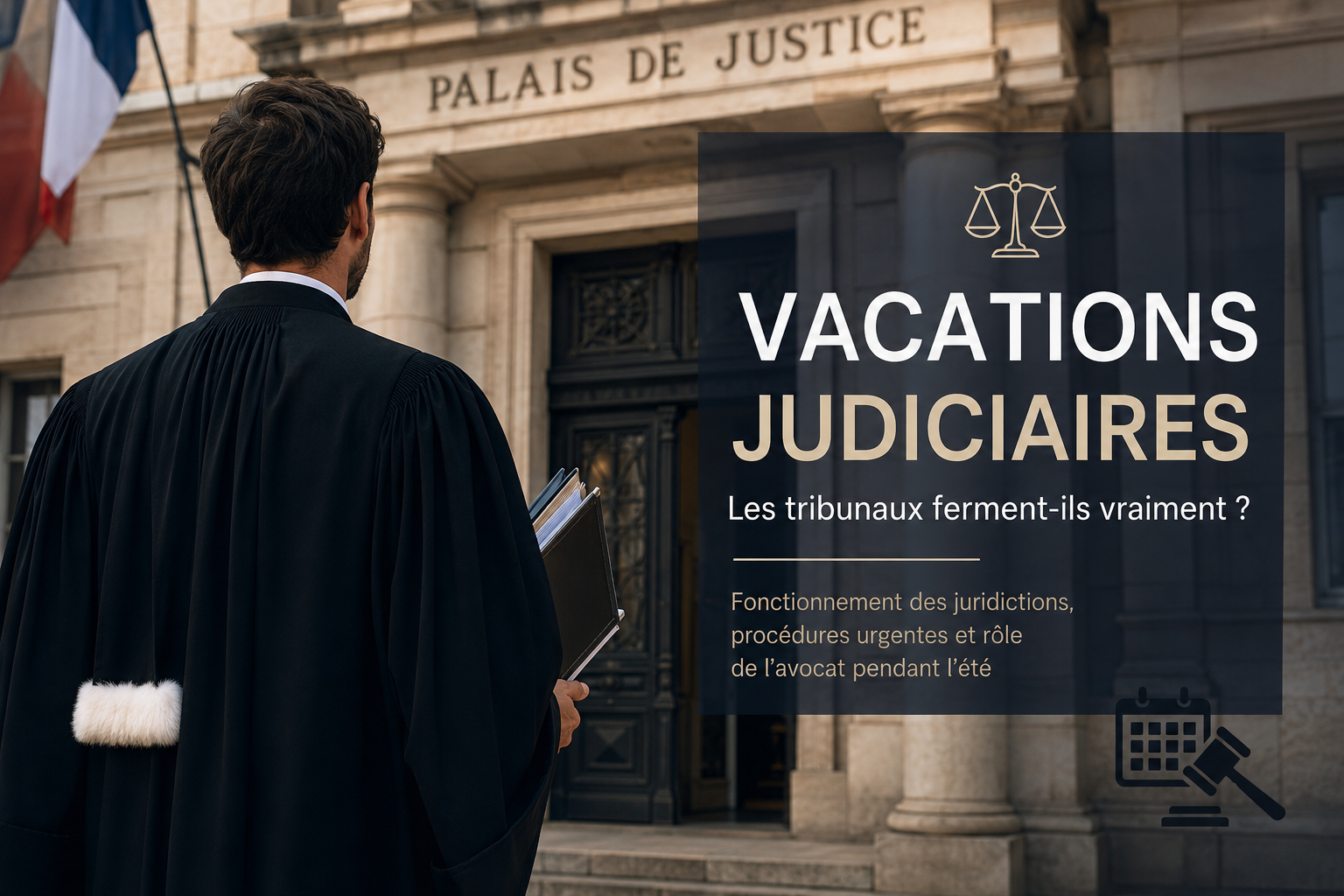 Vacations judiciaires : les tribunaux ferment-ils vraiment ? Tout ce qu'il faut savoir